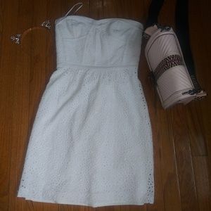 Rebecca Taylor Strapless eyelet dress